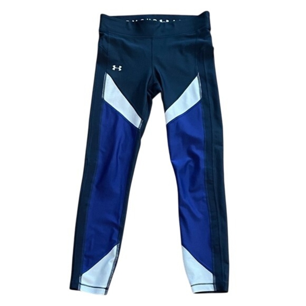 Under Armour Women's Heat Gear Compression‎ Blue Leggings Small